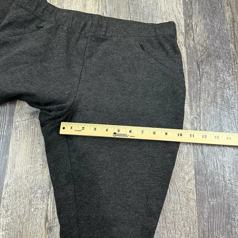 J. Jill Women's Size M Gray Ponte Knit Leggings Pants Stretch Pull On Pockets - Picture 10 of 13